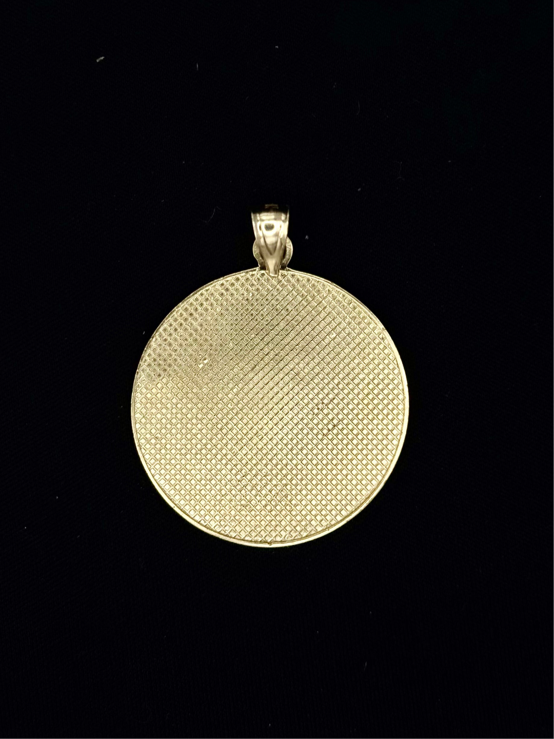 10K GOLD AZTEC CALENDAR 3D PENDANT