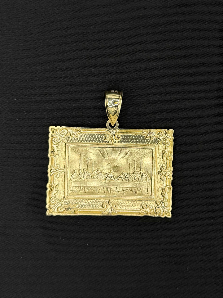 10K GOLD LAST SUPPER 3D PENDANT
