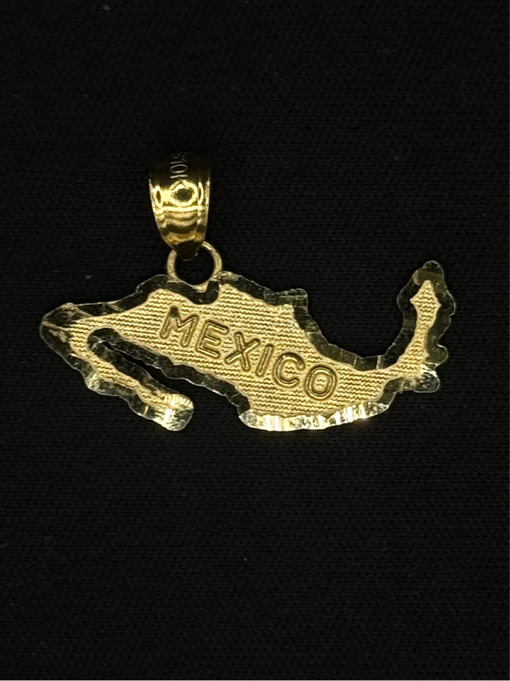 10K GOLD MEXICO PENDANT