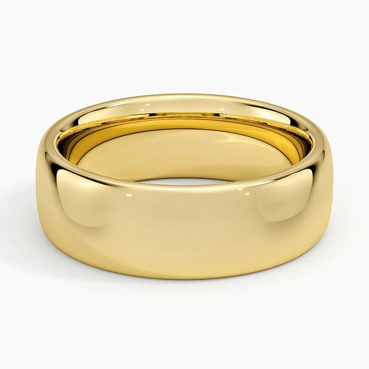 GOLD WEDDING BAND 8MM