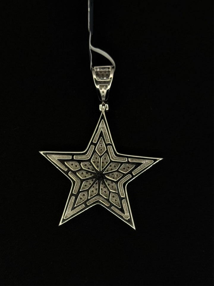 925 SILVER MOISSANITE STAR PENDANT