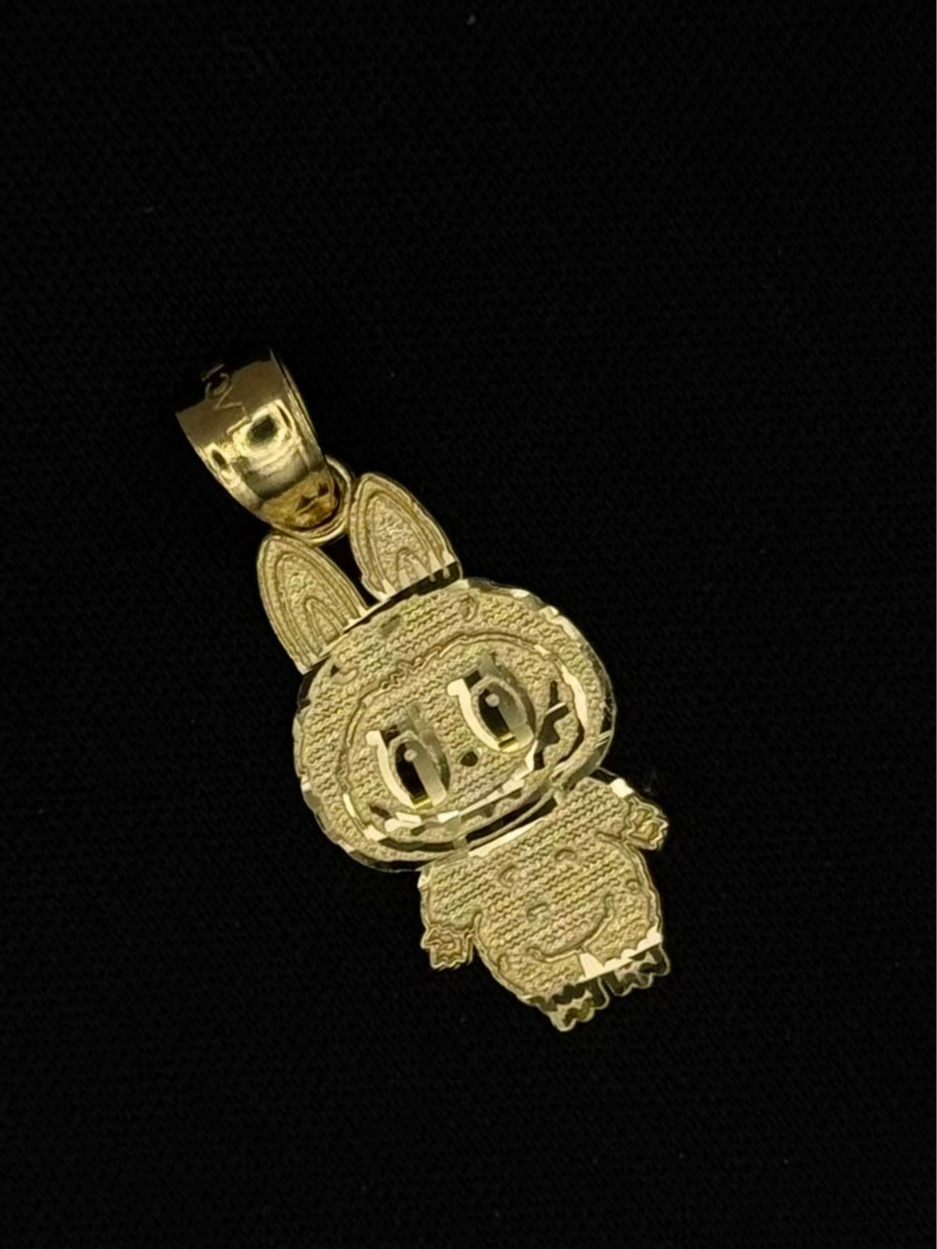 10K GOLD LABUBU 3D PENDANT
