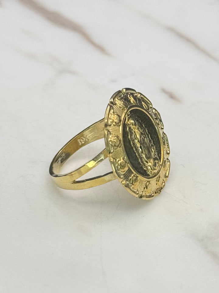 10K GOLD VIRGIN MARY RING