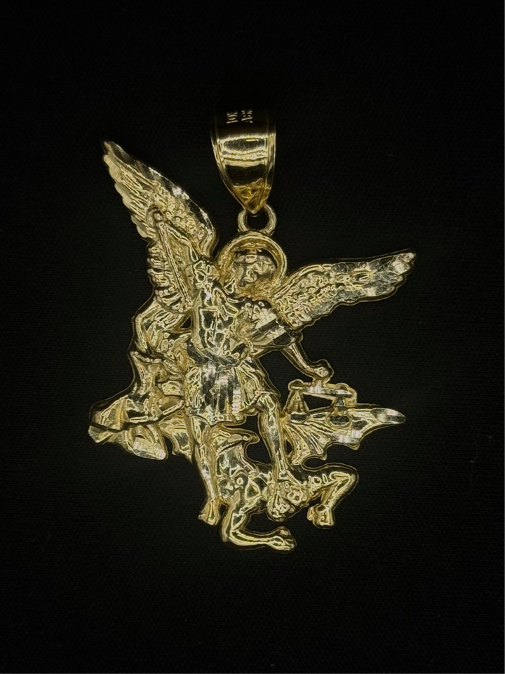 10K GOLD SAINT MICHAEL PENDANT