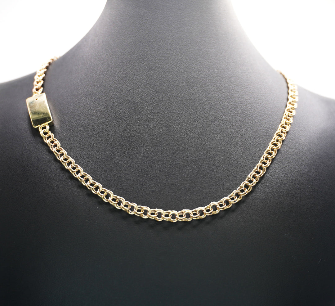 10K GOLD CHINO LINK NECKLACE