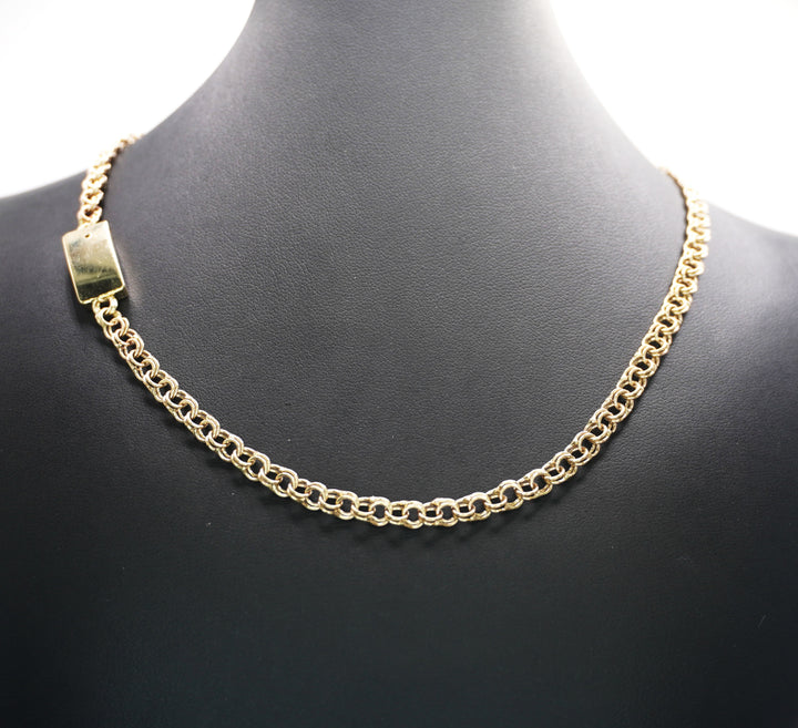 10K GOLD CHINO LINK NECKLACE