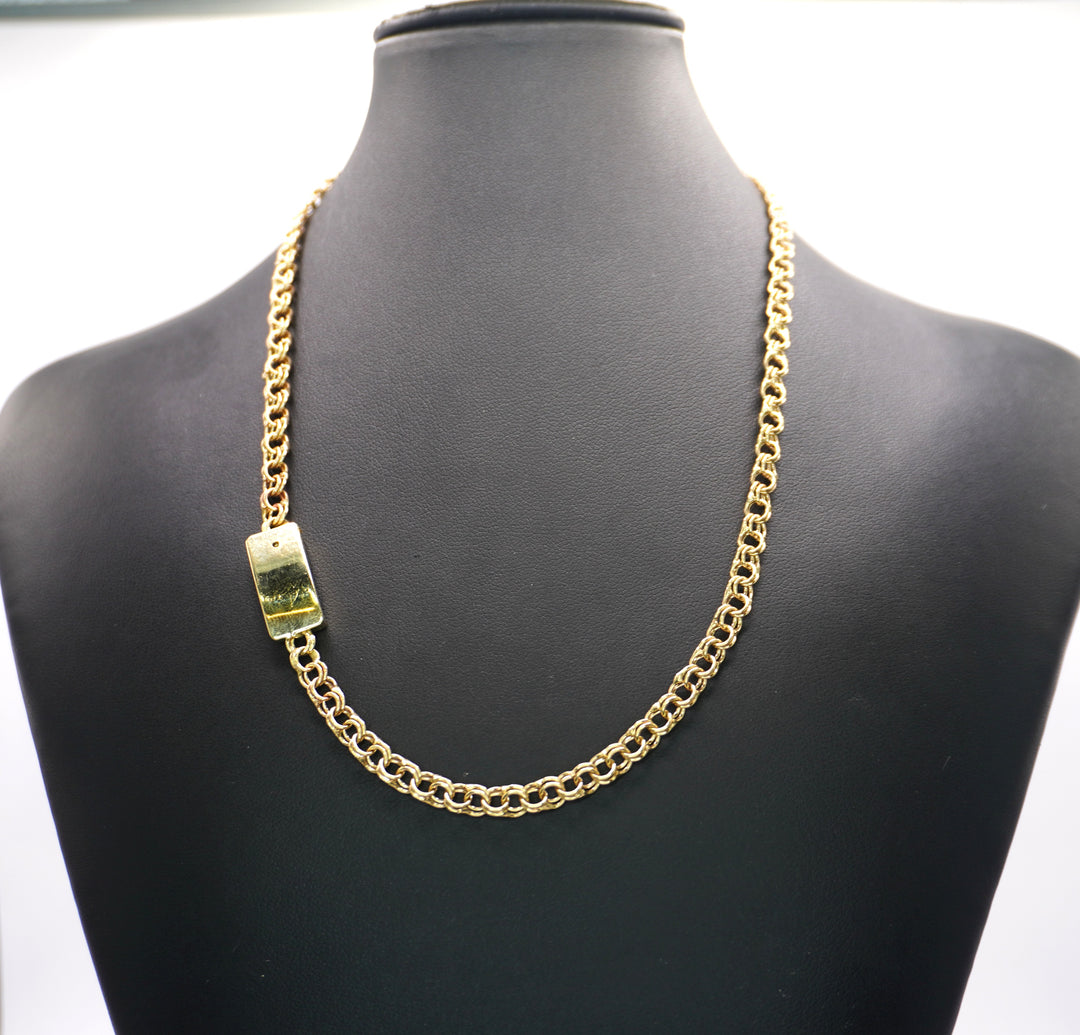 10K GOLD CHINO LINK NECKLACE