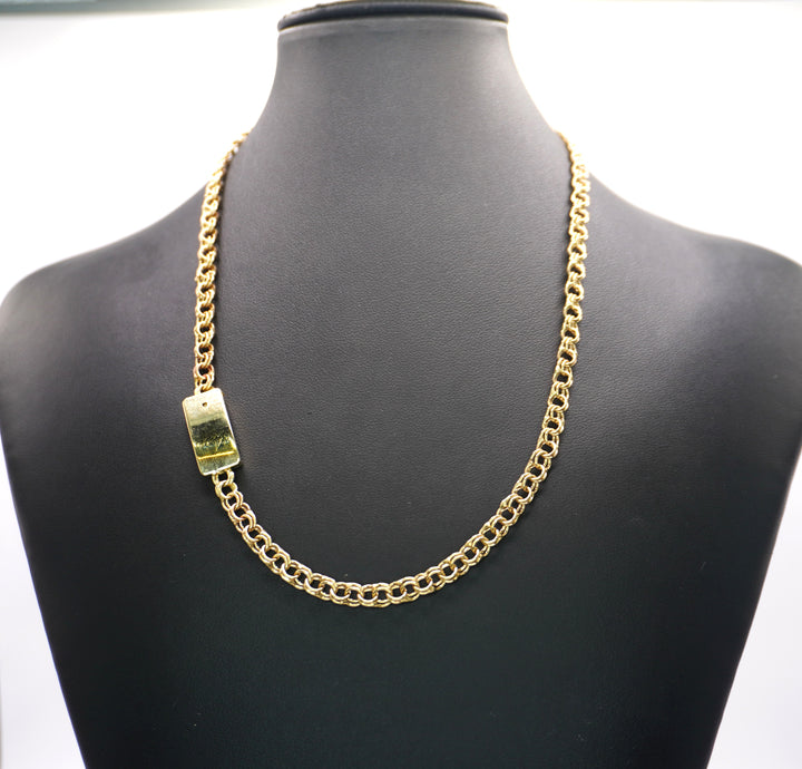 10K GOLD CHINO LINK NECKLACE