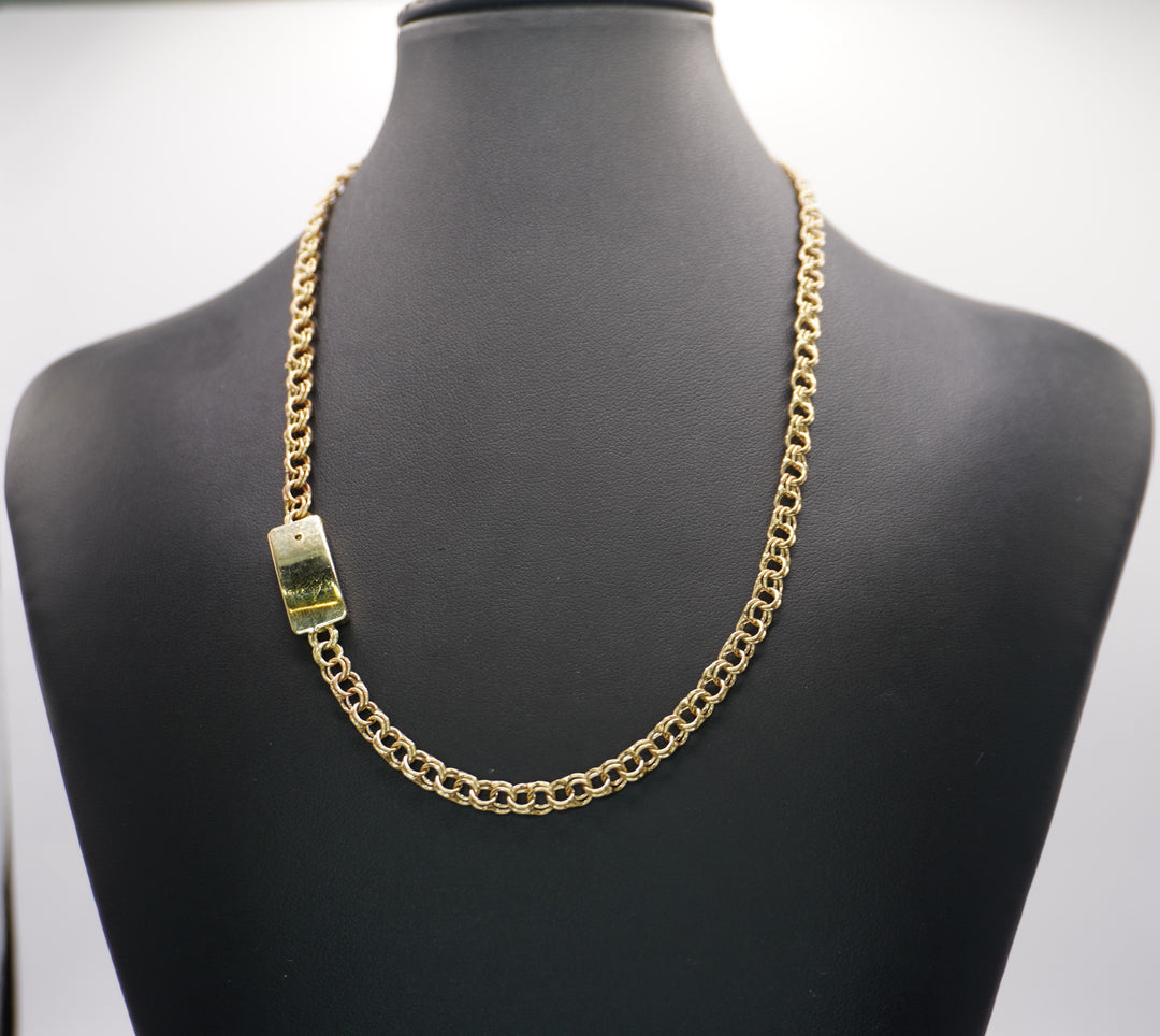 10K GOLD CHINO LINK NECKLACE