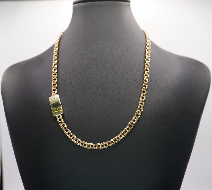 10K GOLD CHINO LINK NECKLACE