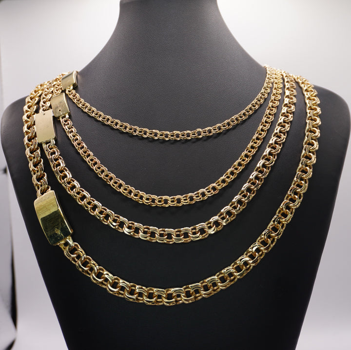 10K GOLD CHINO LINK NECKLACE