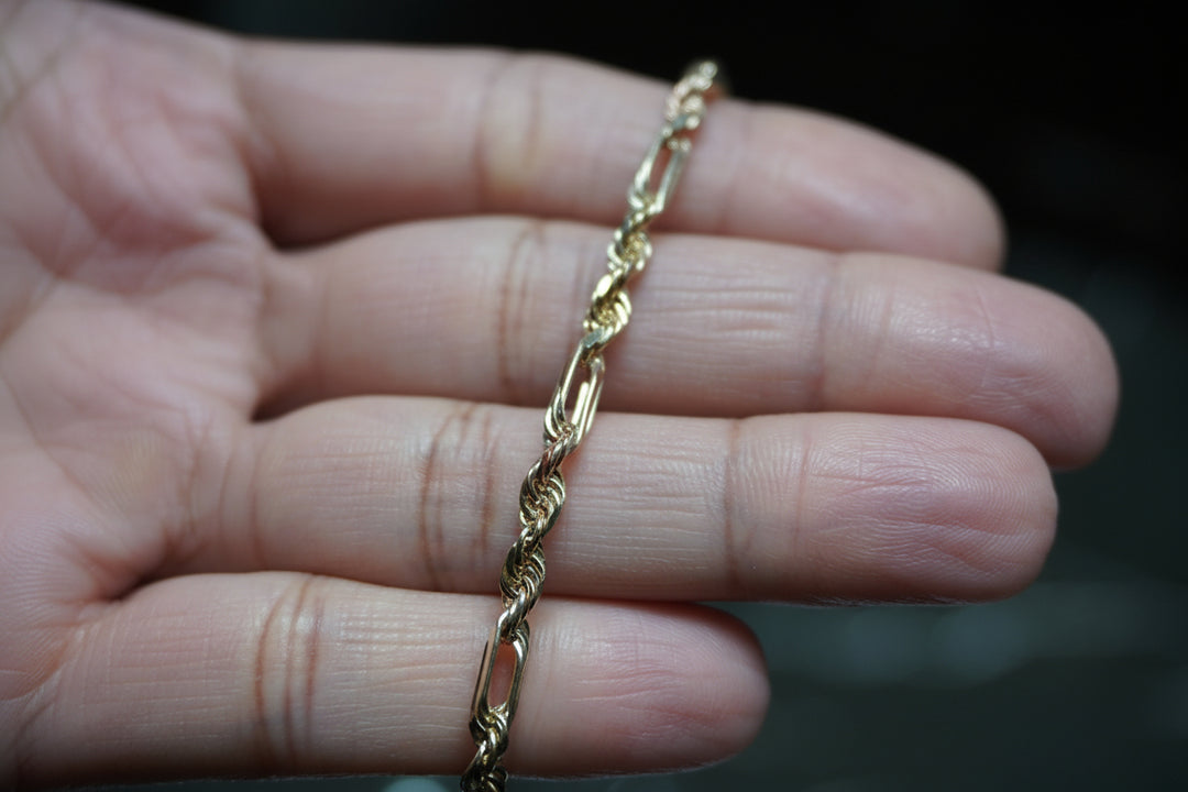 10K TRI COLOR GOLD MILANO CHAIN