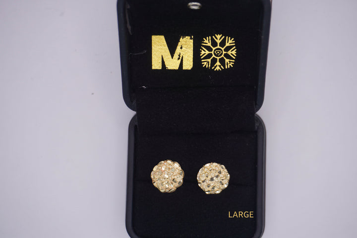 GOLD NUGGET TURTLE EARRINGS