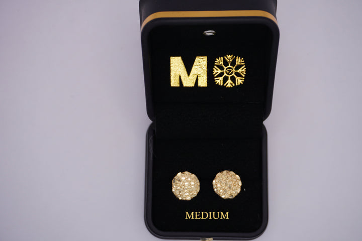 GOLD NUGGET TURTLE EARRINGS