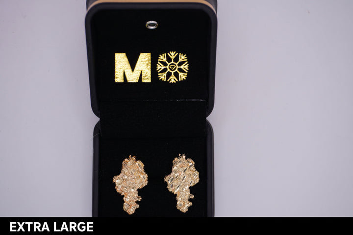 GOLD NUGGET EARRINGS