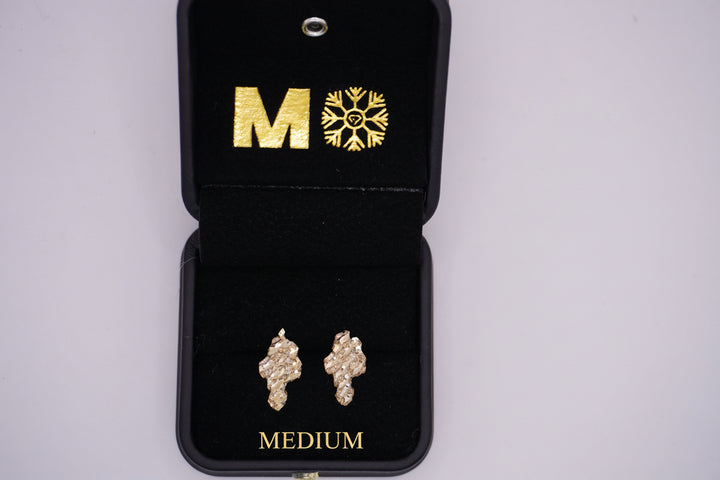 GOLD NUGGET EARRINGS