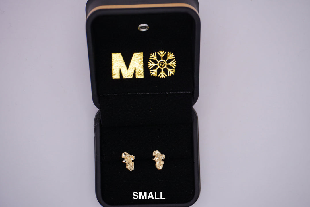 GOLD NUGGET EARRINGS