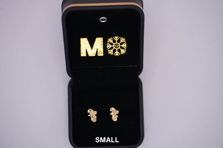 GOLD NUGGET EARRINGS