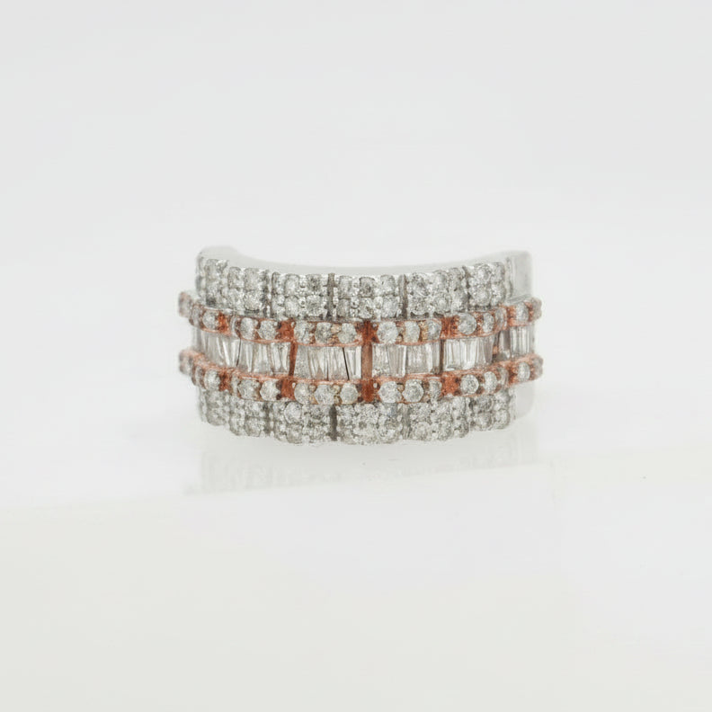 10KT W/G 2.40 CTW DIAMOND MENS RING