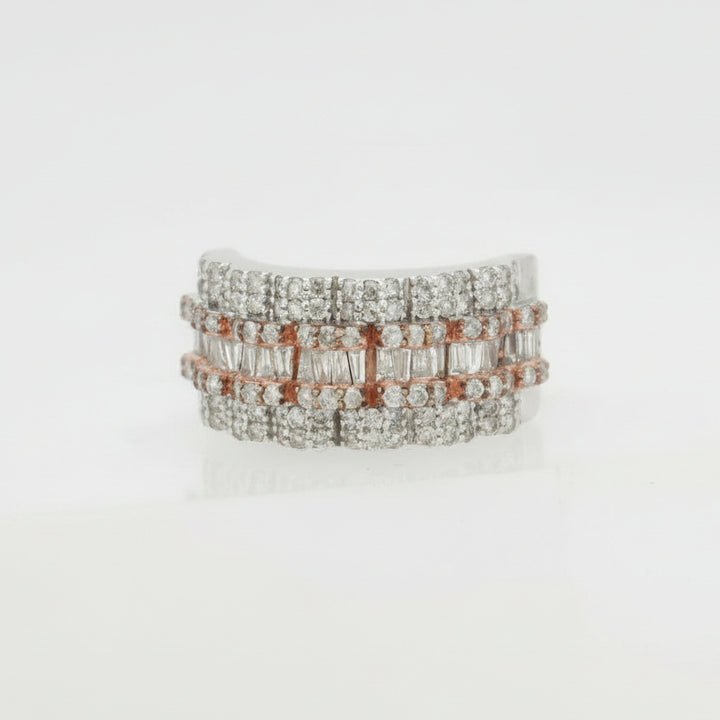 10KT W/G 2.40 CTW DIAMOND MENS RING