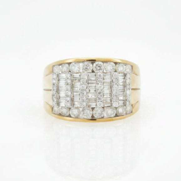 10K YELLOW GOLD 2.00 CTW  DIAMOND RING