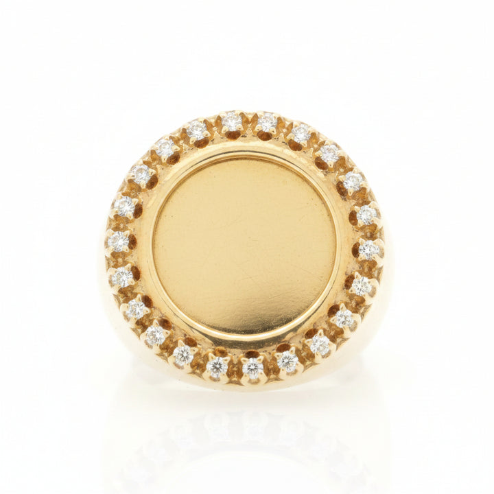 10K YELLOW GOLD 0.28CTW PICTURE DIAMOND RING