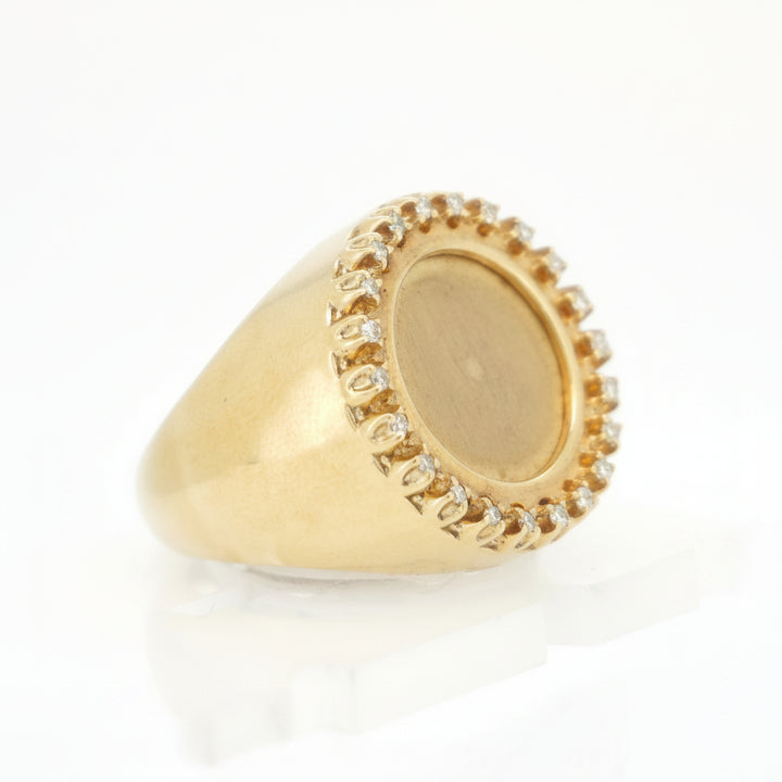 10K YELLOW GOLD 0.28CTW PICTURE DIAMOND RING