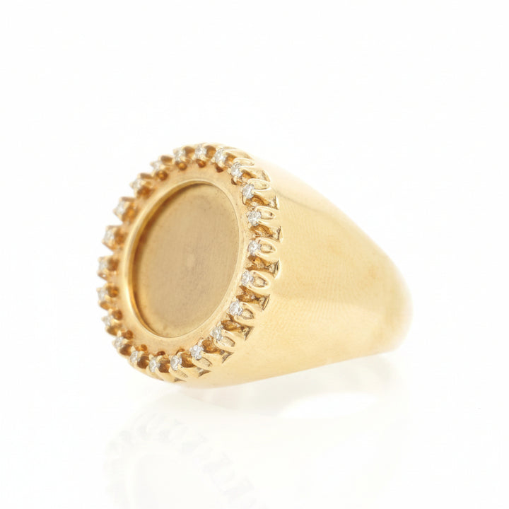 10K YELLOW GOLD 0.28CTW PICTURE DIAMOND RING