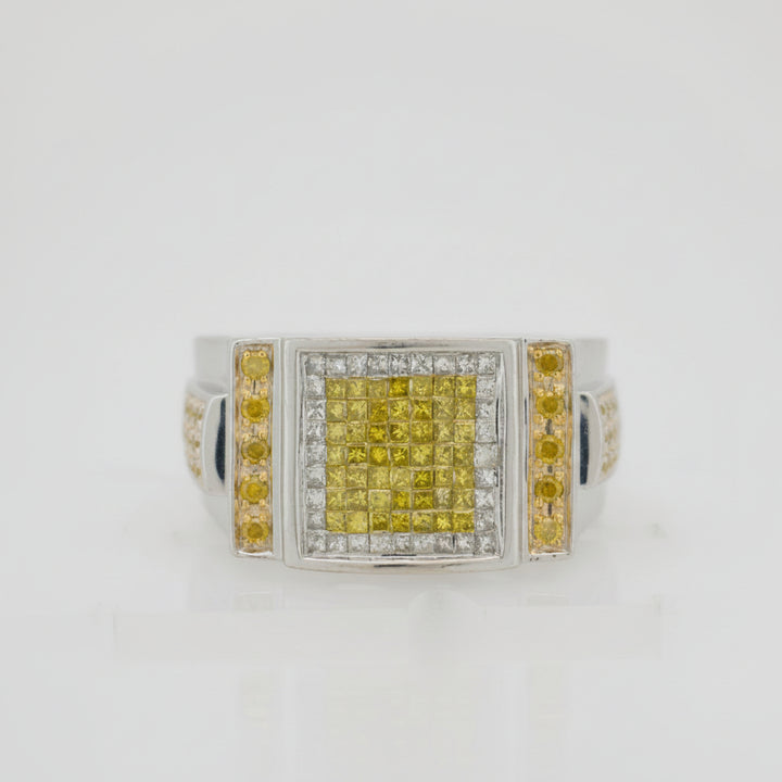 14K W/G 1.50CTW DIAMOND MENS RING