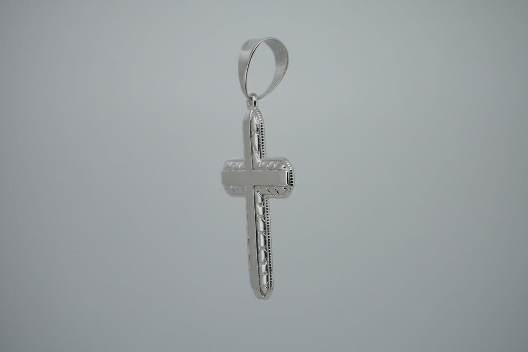 925 SILVER NUGGET CROSS PENDANT
