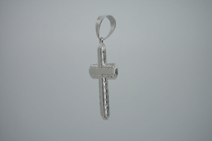 925 SILVER NUGGET CROSS PENDANT