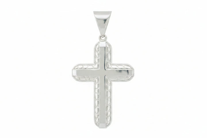 925 SILVER NUGGET CROSS PENDANT