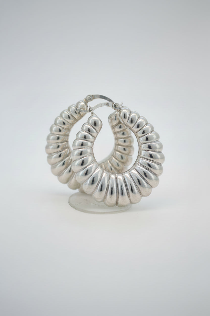 925S SILVER SHRIMP EARRINGS 7.8 GRAMS