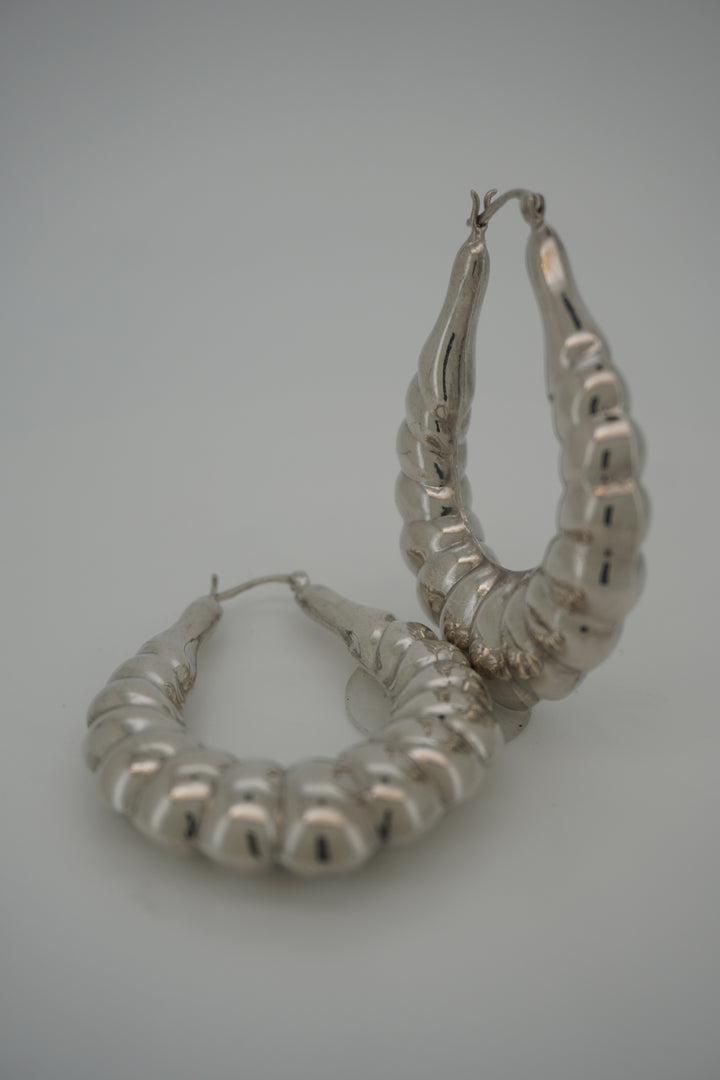 925S SILVER SHRIMP EARRINGS 18.2 GRAMS