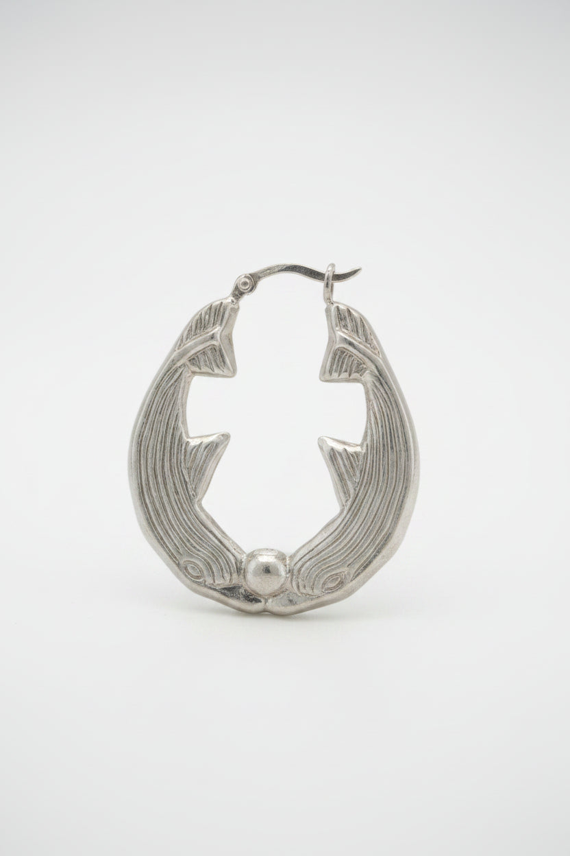 925S SILVER SHRIMP EARRINGS 9.6 GRAMS