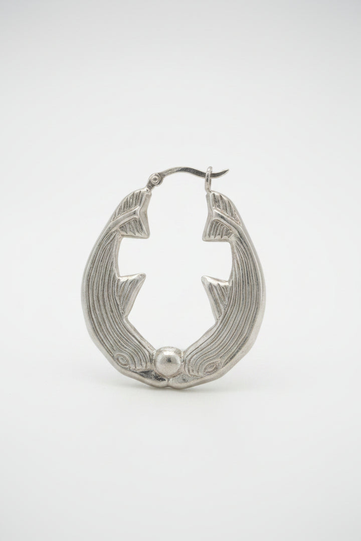 925S SILVER SHRIMP EARRINGS 9.6 GRAMS
