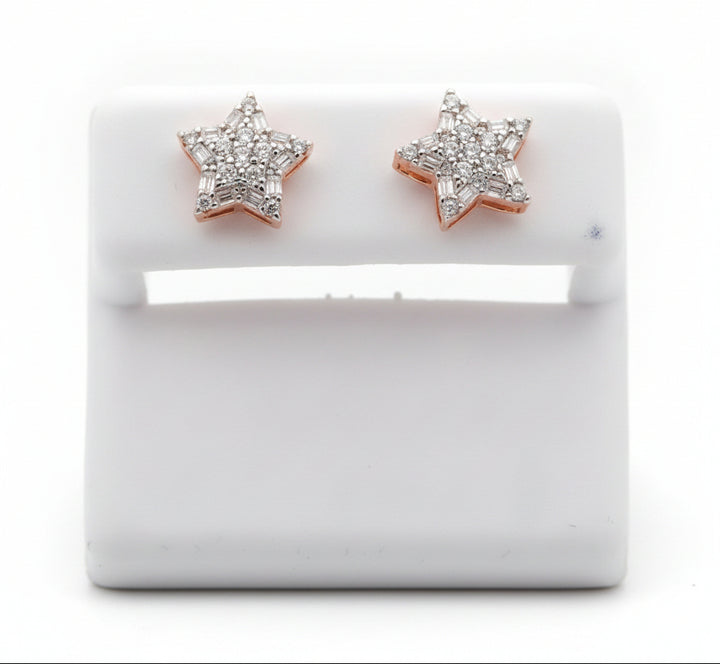 925S SILVER MOISSANITE EARRINGS 0.69CTW