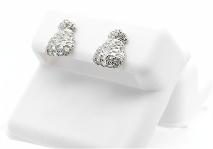 925S SILVER MOISSANITE 0.87CTW EARRINGS