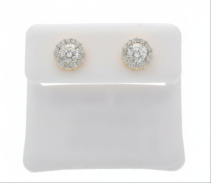 925 SILVER MOISSANITE 1.35CTW EARRINGS