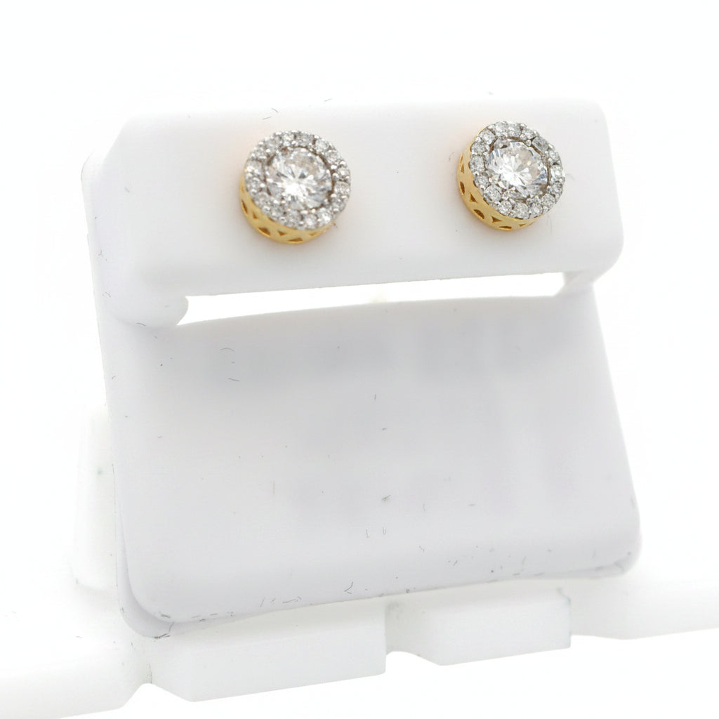 925 SILVER MOISSANITE 1.35CTW EARRINGS