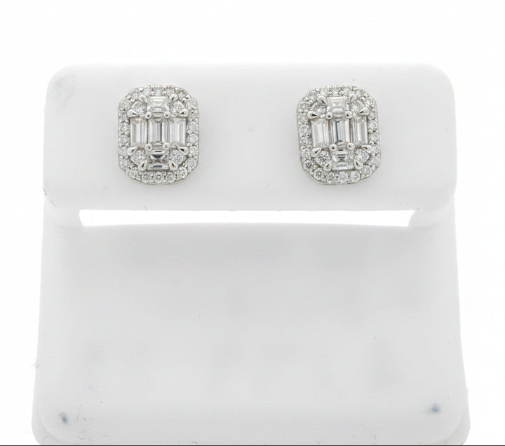 925 SILVER MOISSANITE 0.82CTW  EARRINGS
