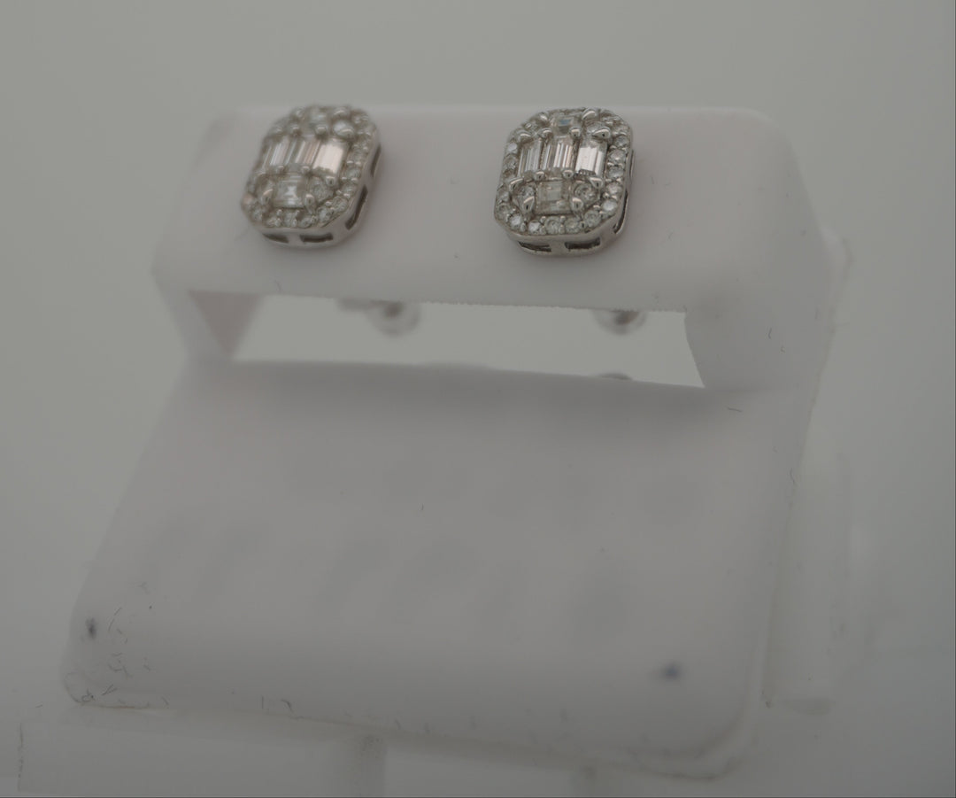 925 SILVER MOISSANITE 0.82CTW  EARRINGS