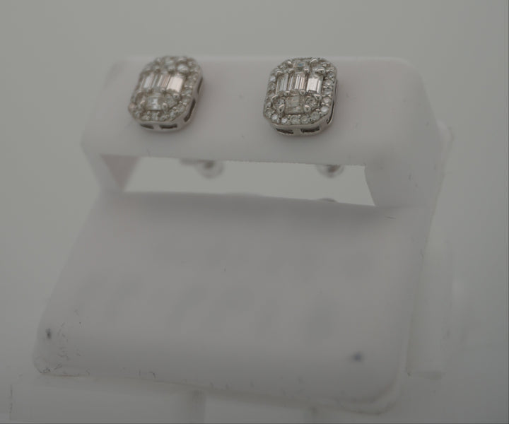 925 SILVER MOISSANITE 0.82CTW  EARRINGS