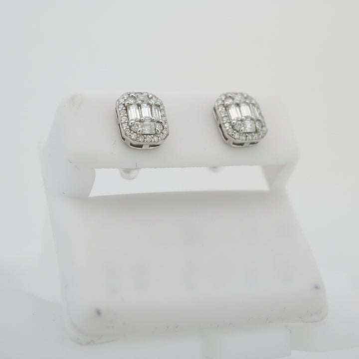925 SILVER MOISSANITE 0.82CTW  EARRINGS