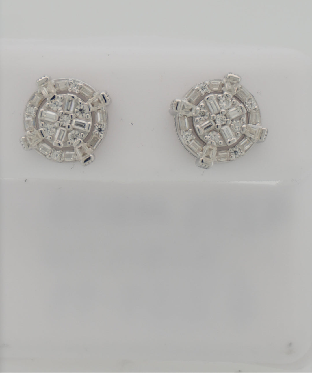 925 SILVER MOISSANITE 0.91CTW EARRINGS