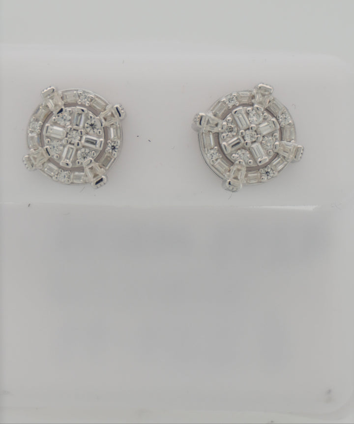 925 SILVER MOISSANITE 0.91CTW EARRINGS