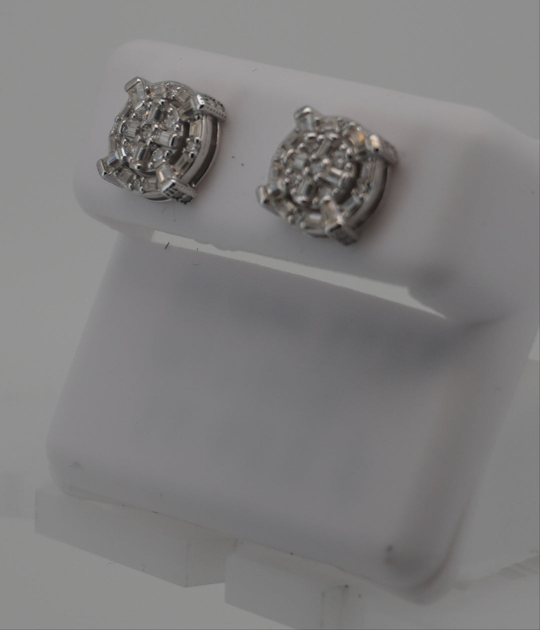925 SILVER MOISSANITE 0.91CTW EARRINGS