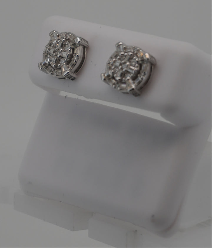 925 SILVER MOISSANITE 0.91CTW EARRINGS
