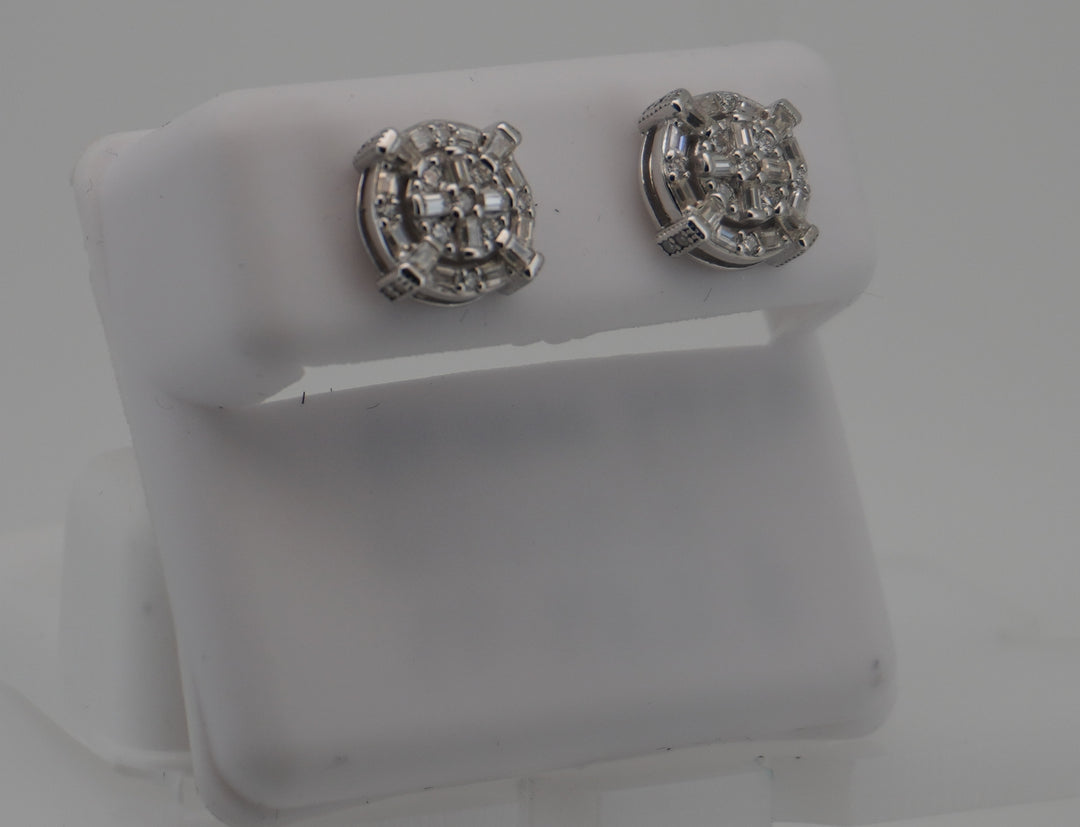925 SILVER MOISSANITE 0.91CTW EARRINGS