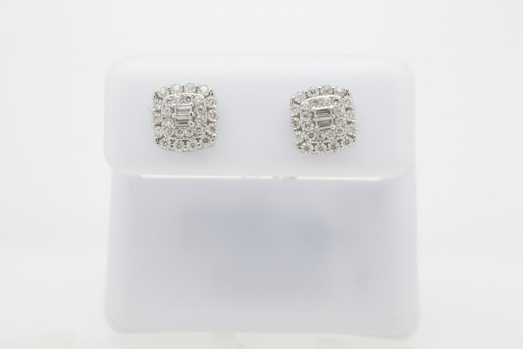 925 SILVER MOISSANITE 0.61CTW EARRINGS